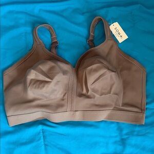 Soma Women's Brown Bra Unlined Wireless Embraceable Mochaccino 40G Full Coverage